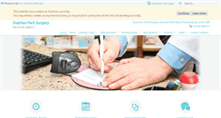 Desktop Screenshot of overtonparksurgery.com