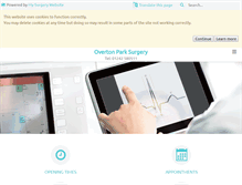 Tablet Screenshot of overtonparksurgery.com